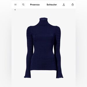 PROENZA SCHOULER WHITE LABEL Phyllis Turtleneck Top Sz Small